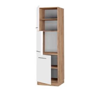 Herdumbauschrank Fame-Line Weiß Hochglanz 60 cm livinity®