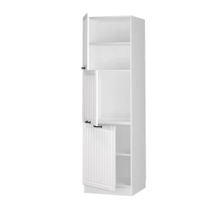 Herdumbauschrank Fame-Line Weiß Landhaus 60 cm livinity®