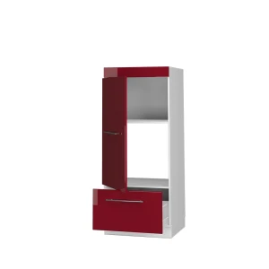 Mikrowellenschrank Fame-Line Bordeaux Hochglanz 60 cm livinity®