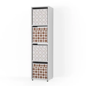 Rumdivider Ludus Hvid 142.5 x 36.2 cm med 2 foldekasser opt.1 Vicco