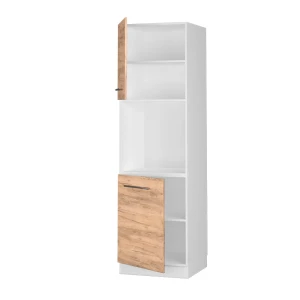 Herdumbauschrank Fame-Line Goldkraft Eiche 60 cm mit offenem Regal livinity®