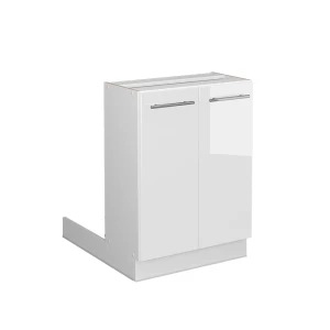 Isola cucina Fame-Line Bianco lucido 60 cm senza piano di lavoro Vicco