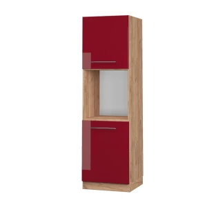 Ovenombouwkast Fame-Line Bordeauxrode hoogglans 60 cm open Vicco