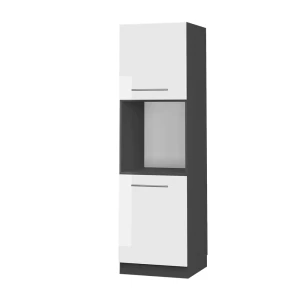 Oven housing cabinet Fame-Line White High Gloss 60 cm open Vicco