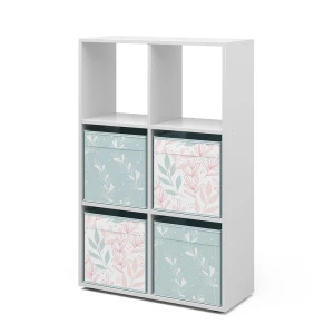 Rumdivider  Hvid 72 x 107.8 cm med 4 foldekasser opt.2 Vicco