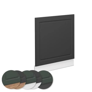 Frontblende Fame-Line Anthrazit-Gold 60 cm ohne Arbeitsplatte livinity®