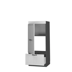 Mikrowellenschrank Fame-Line Weiß Landhaus 60 cm livinity®