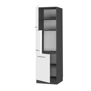Herdumbauschrank Fame-Line Weiß Hochglanz 60 cm livinity®