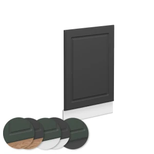 Frontblende Fame-Line Anthrazit-Gold 45 cm ohne Arbeitsplatte livinity®