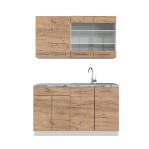 Singlekøkken Fame-Line Gold power eg/hvid 140 cm uden bordplade Vicco