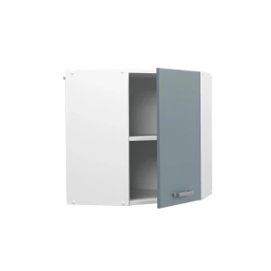 Eckhängeschrank R-Line Blau-Grau 57 cm livinity®