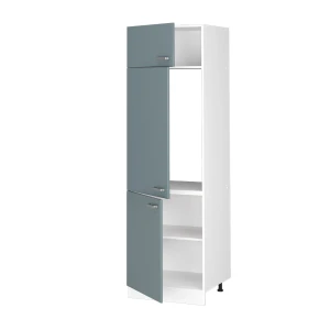 Kühlumbauschrank R-Line Blau-Grau 60 cm livinity®