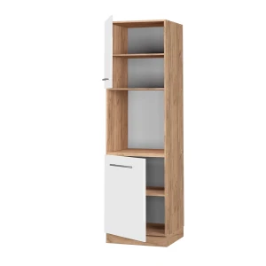 Herdumbauschrank Fame-Line Weiß Hochglanz 60 cm offen livinity®