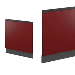 Frontblende R-Line Rot 59.6 cm J-Shape, ohne Arbeitsplatte livinity®