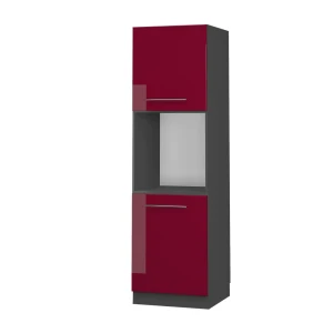 Ovenombouwkast Fame-Line Bordeauxrode hoogglans 60 cm open Vicco