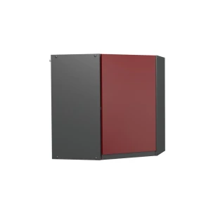 Hjørnehængeskab R-Line Rød 57 cm J-form Vicco