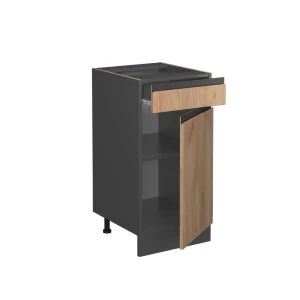 Küchenunterschrank R-Line Goldkraft Eiche 40 cm AP Marmor livinity®