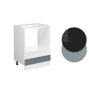 Herdumbauschrank R-Line Blau-Grau 60 cm ohne Arbeitsplatte livinity®