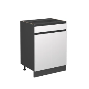 Køkkenskab R-Line Hvid 60 cm J-form, med skuffe, uden bordplade Vicco