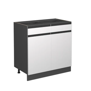 Køkkenskab R-Line Hvid 80 cm J-form, uden bordplade Vicco