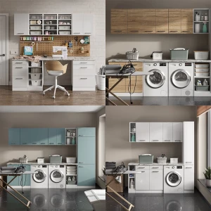 Unterschrank R-Line Grau 80 cm mit Schubladen und Türen, ohne Arbeitsplatte livinity®