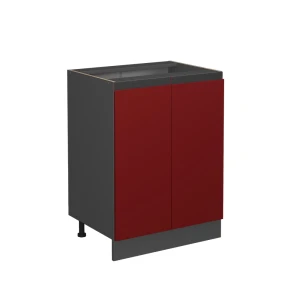 Køkkenskab R-Line Rød 60 cm J-form, uden bordplade Vicco