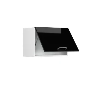 Hängeschrank R-Line Schwarz Hochglanz 60 cm Flach livinity®