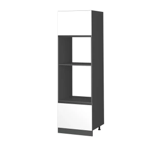 Mikrobølgeovnsskab R-Line Hvid 60 cm J-form Vicco