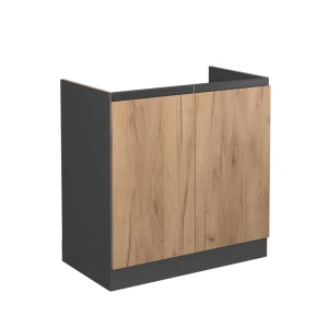 Køkkenskab R-Line Gold power oak 80 cm J-form, uden bordplade Vicco