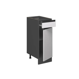 Küchenunterschrank R-Line Weiß 30 cm J-Shape, ohne Arbeitsplatte livinity®