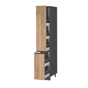 Apothekerschrank R-Line Goldkraft Eiche 30 cm J-Shape livinity®