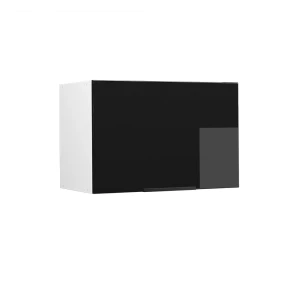 Badeværelsesskab Fame-Line Sort eg højglans/hvid 60 x 40 cm Flad Vicco