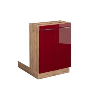 Køkkenø Fame-Line Bordeaux rød højglans 60 cm uden bordplade Vicco