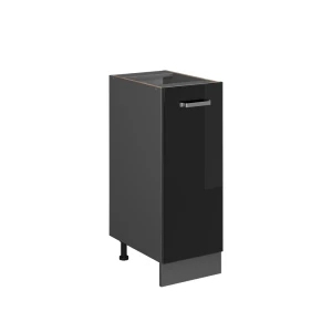 Apotekerskab R-Line Sort højglans 30 cm uden bordplade Vicco