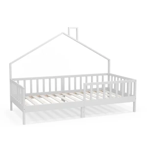 Lit cabane Justus Blanc 90x200 cm Vitalispa
