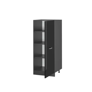 Vorratsschrank R-Line Schwarz Hochglanz 60 cm livinity®