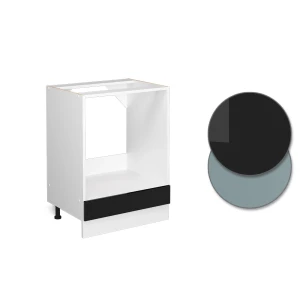 Armário de conversão de fogão R-Line Preto alto brilho 60 cm , AP Carvalho Vicco
