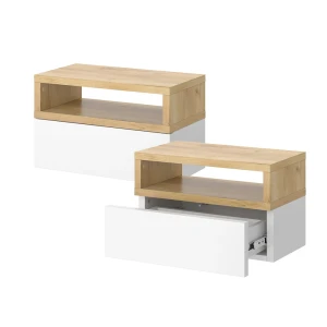 Sengebord Urbano Gold power oak Sæt af 2 Vicco