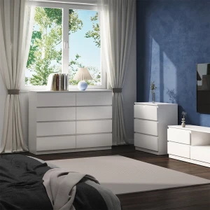 Kommode Calisto Weiß 39 x 101.5 cm livinity®