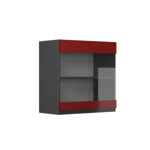 Køkkenskab med glas R-Line Rød 60 cm J-form Vicco