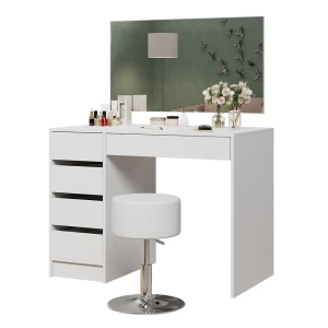 Schminktisch Thalia Weiß 100 cm mit Hocker Vicco