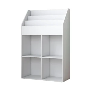 Kinderregal Conny Weiß 72 x 111 cm mit 4 Ablagen für Faltboxen Vicco