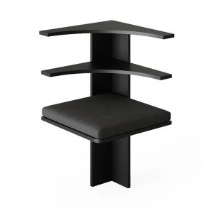 Spisestue-hjørnebænk Roman Sort 43.5 x 43.5 cm Vicco