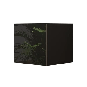 Sengebord Sofie Sort højglans 49.6 x 51.2 cm Vicco