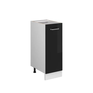 Universal underskab R-Line Sort højglans 30 cm med dør, uden bordplade Vicco