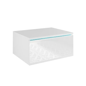 Sengebord Samira Hvid 49 x 23 cm Med LED-belysning Vicco