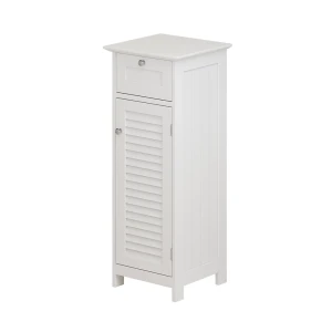 Midt skab Riad Hvid 32 x 87 cm med dør og skuffe Vicco