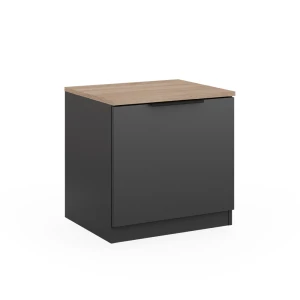 Sengebord Betti Antracit/Sonoma 50 x 50 cm Vicco