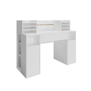 Skrivebord  Hvid 126.8 x 50 cm XL med hylder Vicco