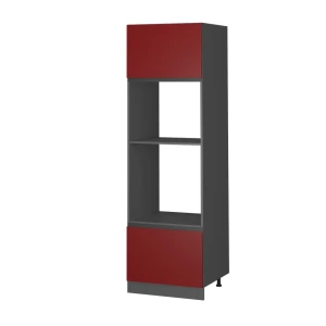 Mikrobølgeovnsskab R-Line Rød 60 cm J-form Vicco